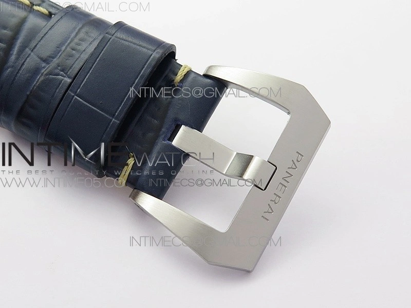 PAM1313 VSF 1:1 Best Edition Blue Dial on Blue Leather Strap P.9010 Clone